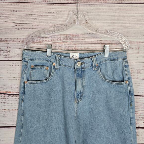 BDG Urban Outfitters Women's Boyfriend Jeans High Rise Baggy 29 Light Wash Denim - Picture 3 of 13